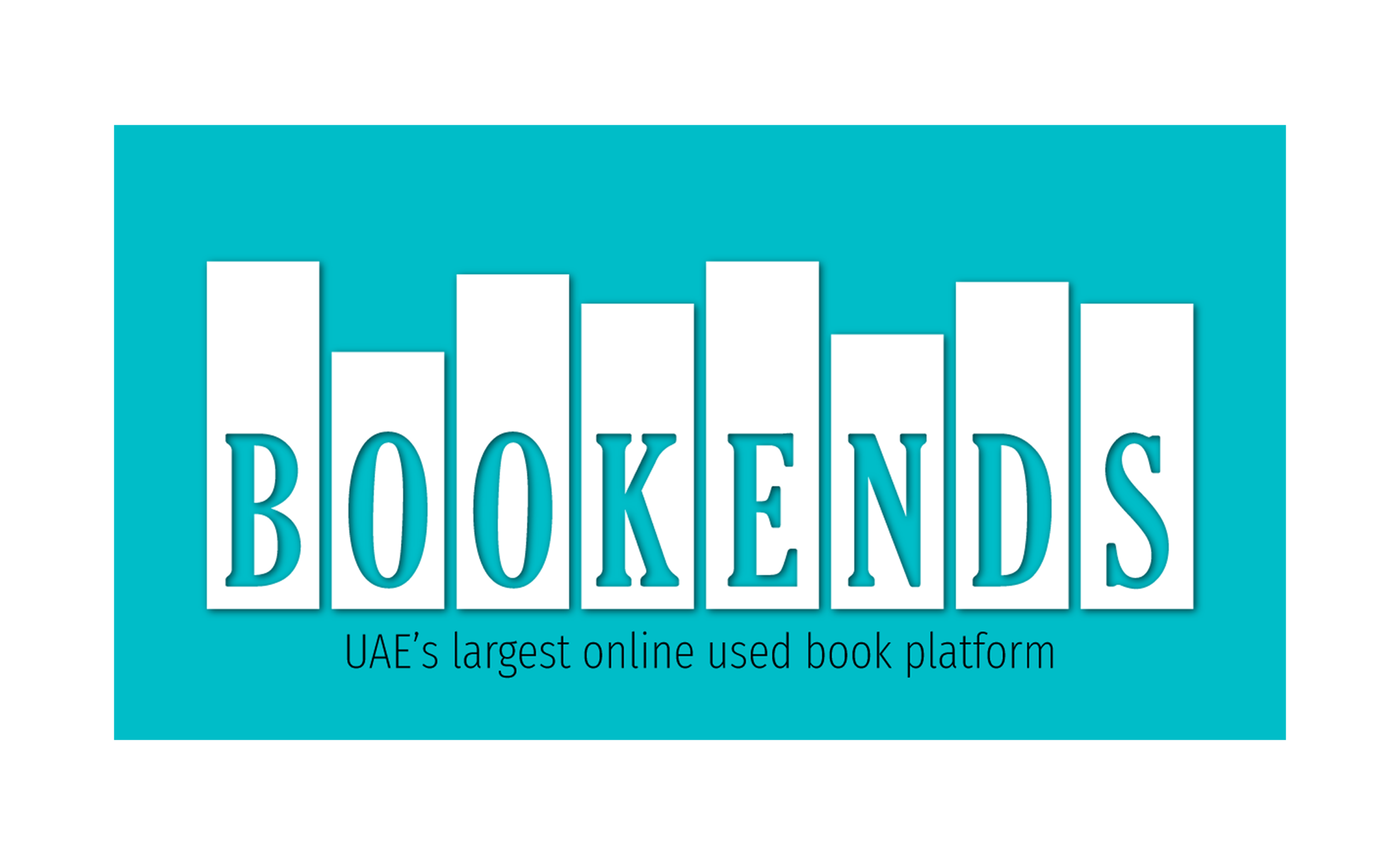 Logo of Bookends, UAE's largest online used book platform.